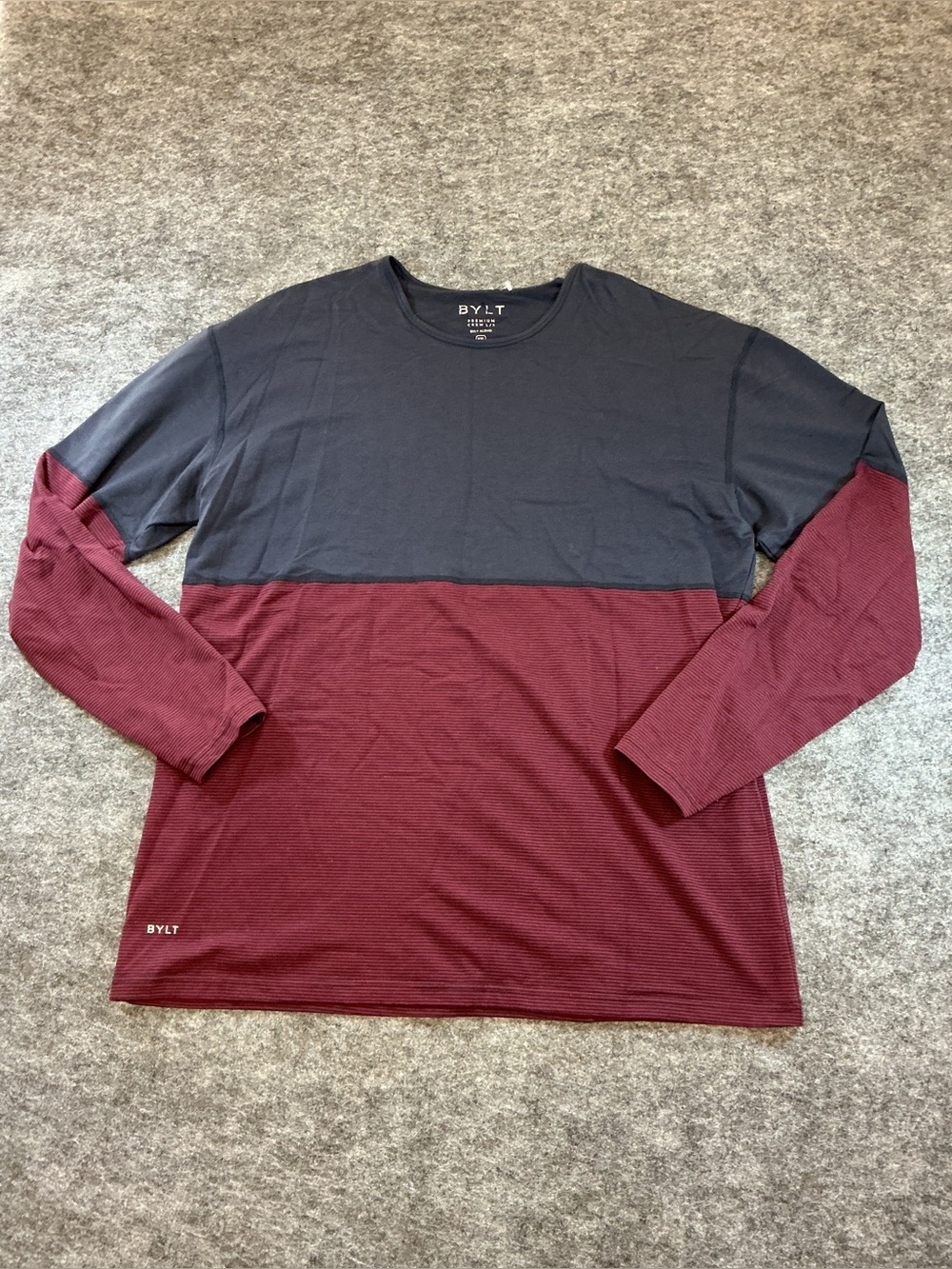 BYLT Long Sleeve Shirt Blue And Red Size XXL B15